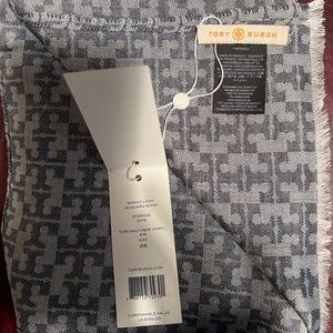 Tory Burch Mosaic Logo Jacquard Scarf
